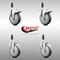 Service Caster 5 Inch 316SS Thermoplastic Rubber Swivel 7/8 Inch Stem Caster Lock Brake, 2PK SCC-SS316TTLEX20S514-TPRB-2-S-2-78 - alternate 2